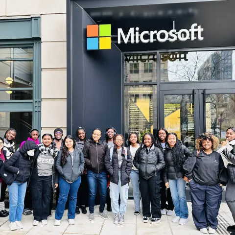 Students at Microsoft