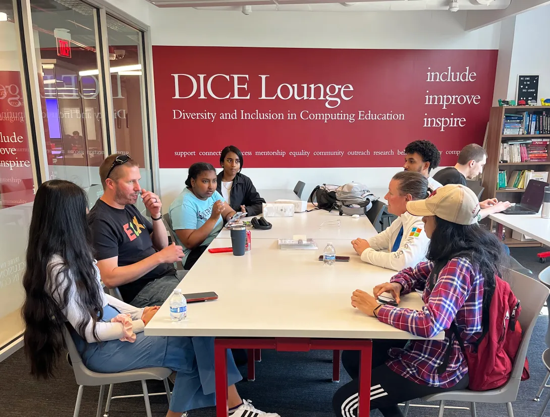 Microsoft in the DICE lounge