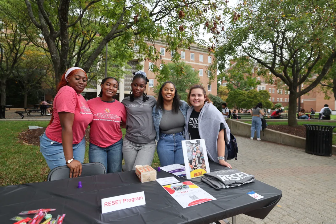 RESET Scholars at Tech Block Party